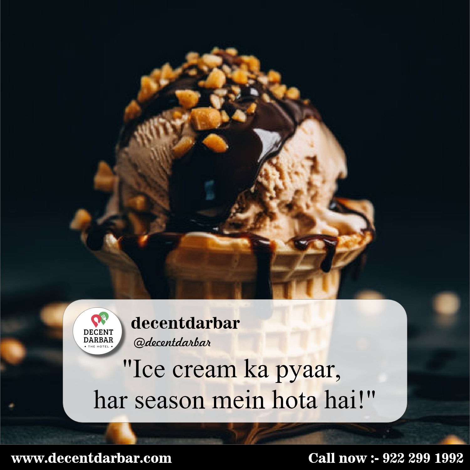 "Treat yourself to a dessert affair that goes 