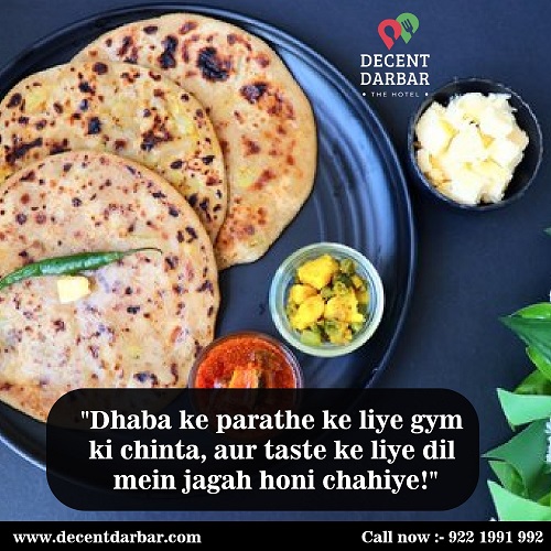 Dhaba ke parathe ke liye gym ki chinta, aur taste 