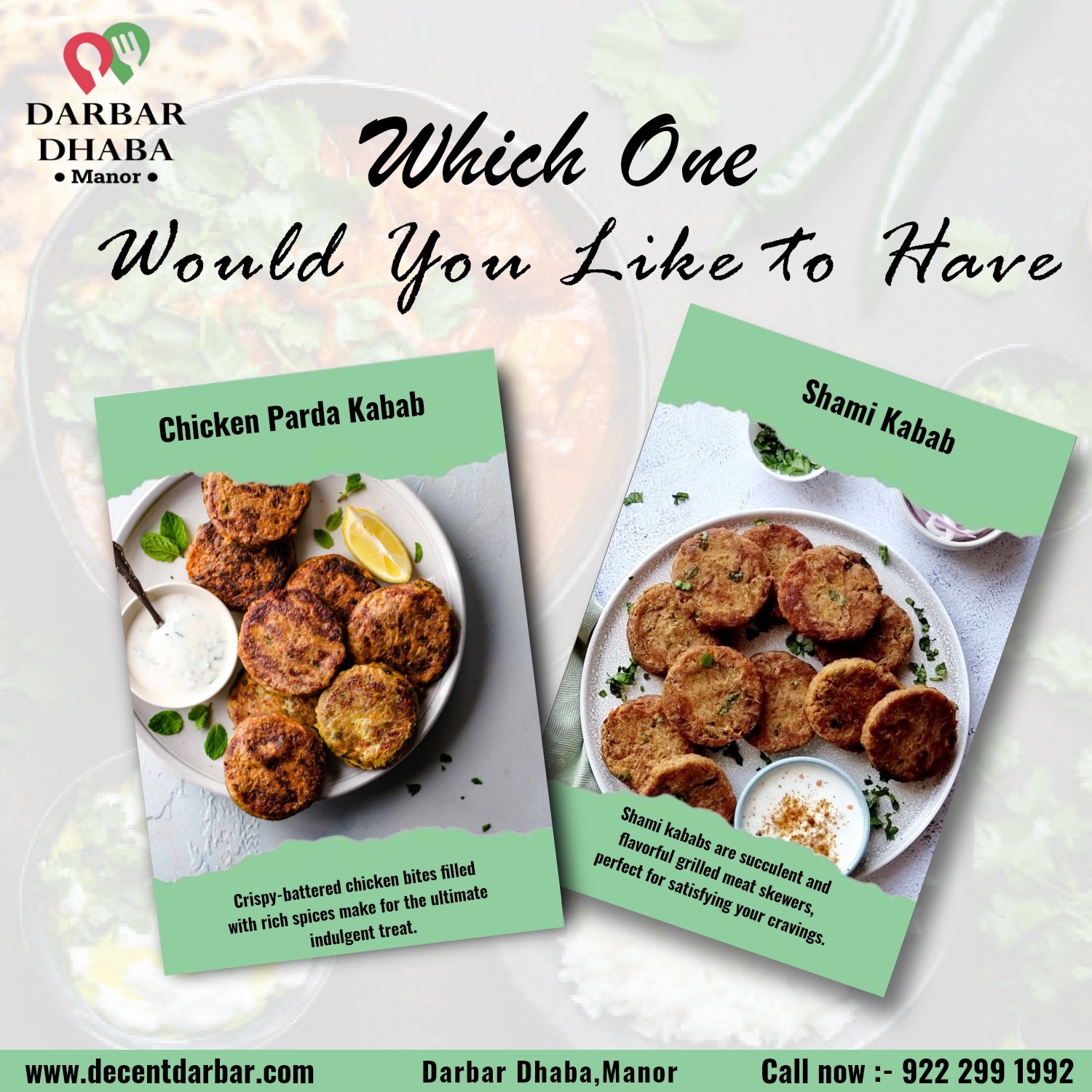 Welcome to Darbar Dhaba, Manor